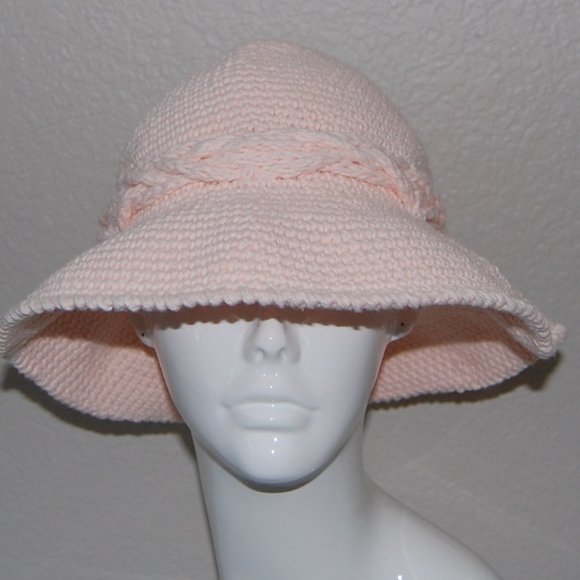 NEW Handmade Spring Sun Hat, Blush Pink, Women Size Small main image 7